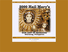 Tablet Screenshot of 2000hailmarys.org